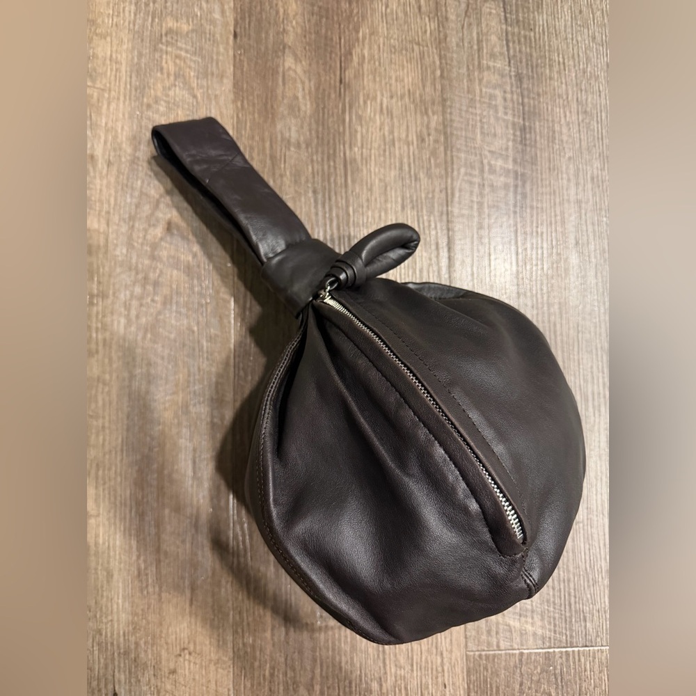 LEMAIRE Ball Purse Bag Chocolate Dark Brown